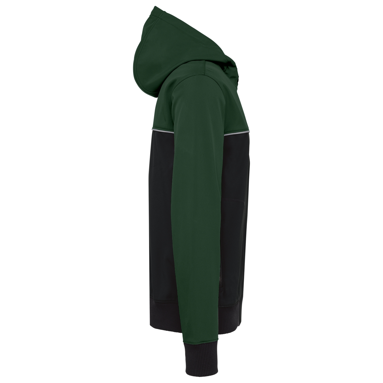 Softshell polyester élasthanne mixte WK450 noir/vert WK Designed To Work