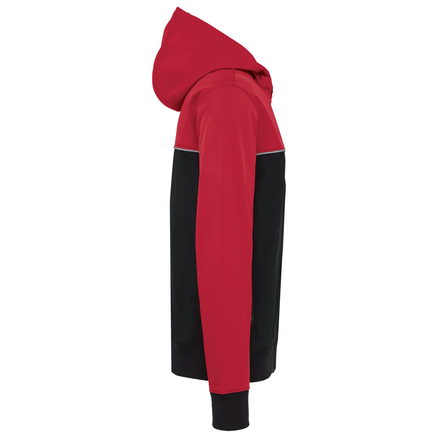 Softshell polyester élasthanne mixte WK450 noir/rouge WK Designed To Work