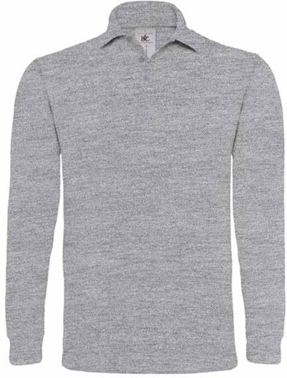  Polo Heavymill ML - Gris heather 