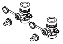 Kit hydraulique simple avec vanne Hydrosplit murale