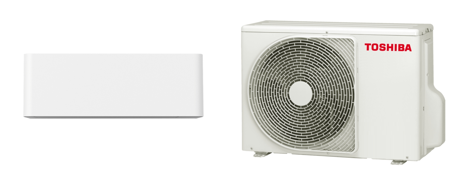 Climatisation ensemble mono-split Shorai Curve Blanc mat - R32 Toshiba