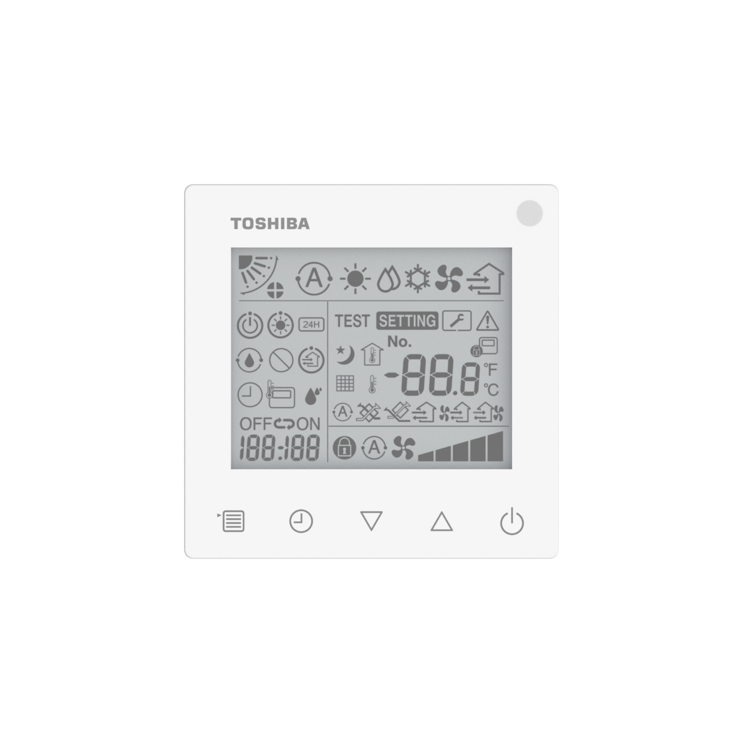 Commande filaire simplifiée retro-éclairée