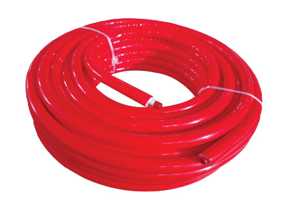 Tube multicouche isolé rouge - Couronne Tuyauterie et Raccords