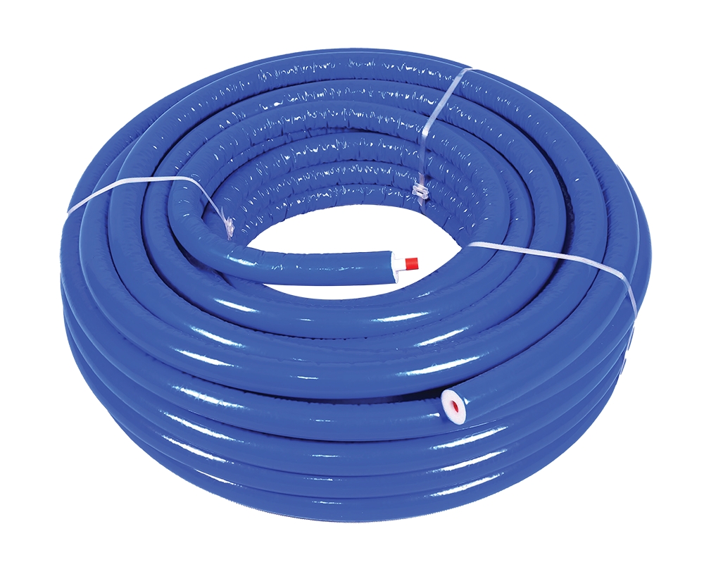 Tube multicouche isolé bleu - Couronne Tuyauterie et Raccords