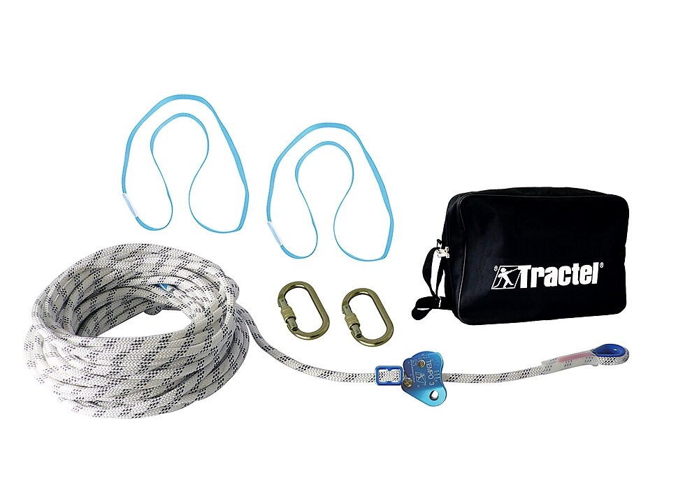 Kit ligne de vie horizontale aluminium Tempo 3 V2 - 5 à 18 m