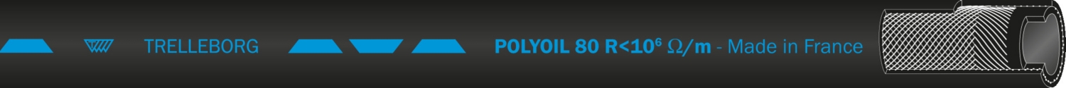 Tuyau Polyoil revêtement CR lisse noir Trelleborg