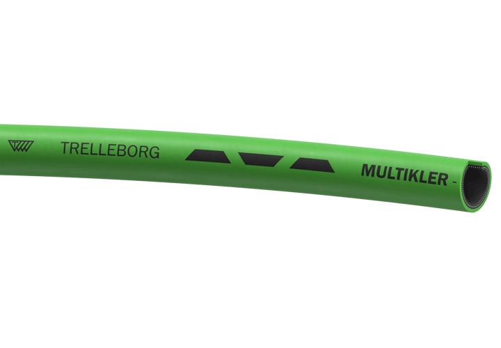 Tuyau Multikler revêtement NBR PVC lisse vert marquage noir Trelleborg