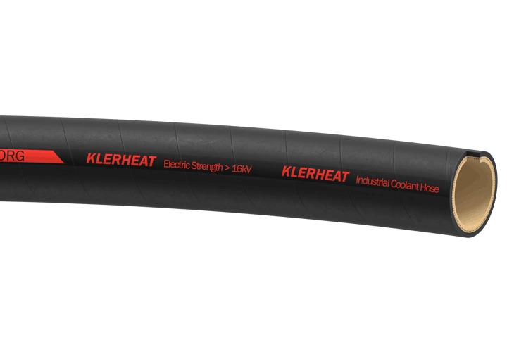  Tuyau Klerheat revêtement fibre de verre noir marquage rouge 