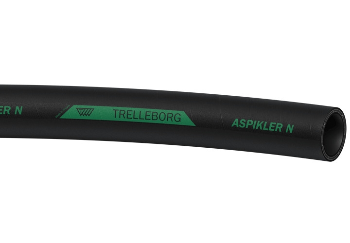 Tuyau Aspirkler N revêtement SBR NR aspect grain toilé noir marquage vert Trelleborg