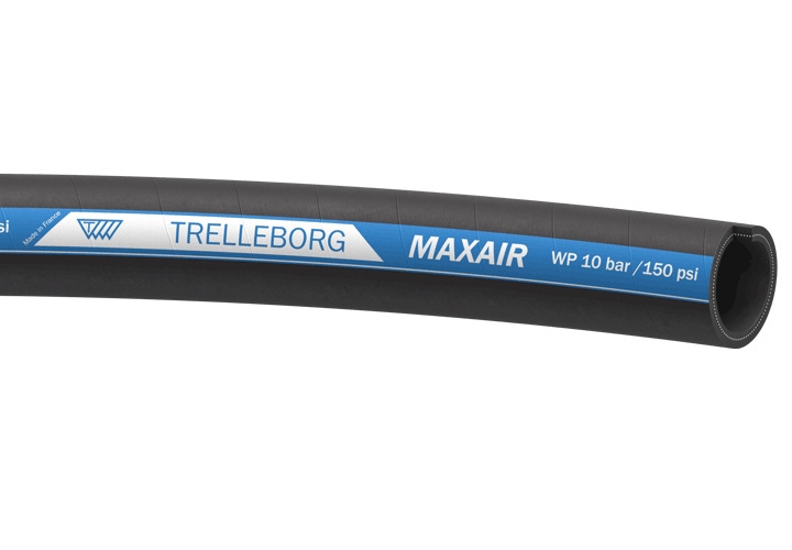 Tuyau Maxair revêtement SBR lisse noir marquage bleu Trelleborg