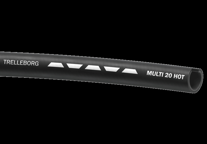 Tuyau Multi 20 Hot revêtement EPDM lisse noir marquage blanc Trelleborg