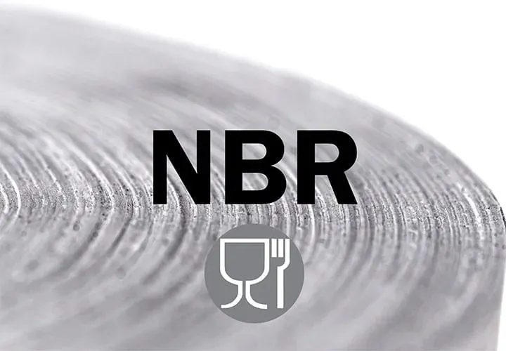 Feuille nitrile blanc alimentaire 1400 mm série BF07 Trelleborg