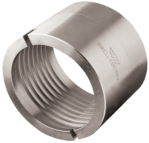 Jupe de sertissage crantée acier inoxydable à encoche Trelleborg