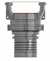  Raccord 1/2 symétrique Guillemin inox 316 avec verrou pour douille UTS pour tuyau joint CSM 
