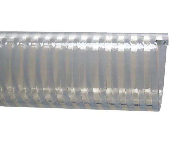 Tuyau Spirabel vendanges SF revêtement PVC souple lisse jaune translucide Tricoflex