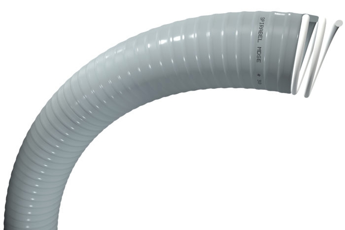 Tuyau Spirabel MDSE revêtement PVC souple gris Tricoflex