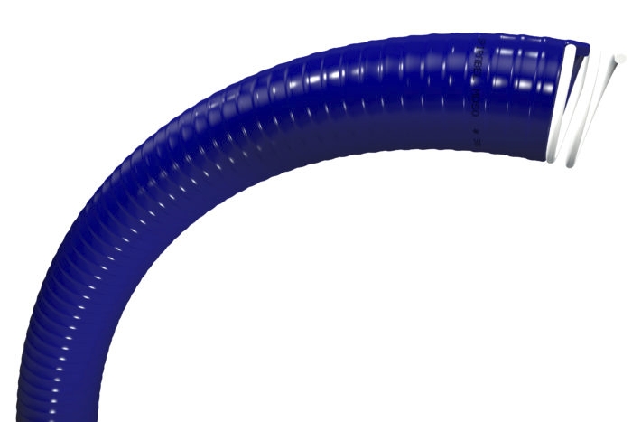 Tuyau Spirabel MDSO revêtement PVC souple bleu Tricoflex