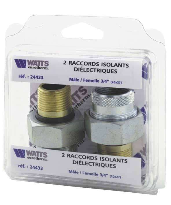  Raccord diélectrique MF Acier - Laiton X2 