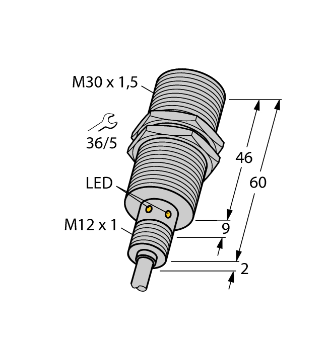 Détecteur inductif BI15U-EM30WD-AP6X Turck Banner