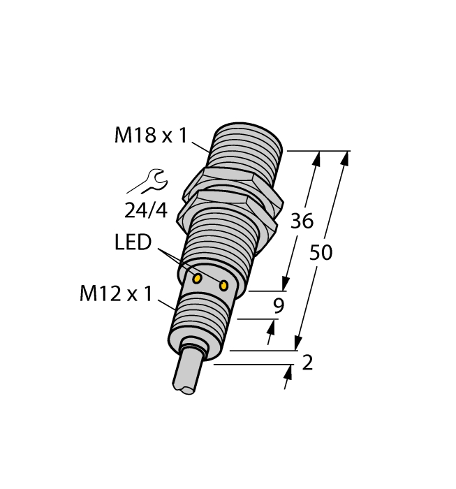 Détecteur inductif BI8U-EM18WD-AP6X Turck Banner