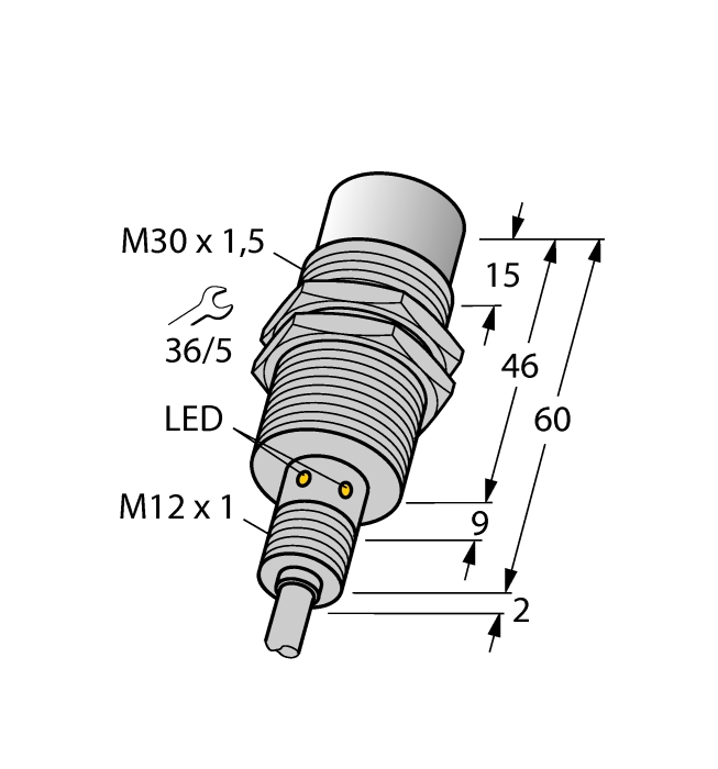 Détecteur inductif NI30U-EM30WD-AP6X Turck Banner
