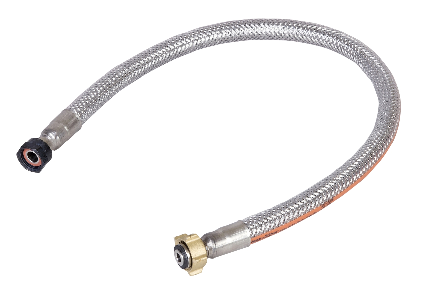 Lyre inox gaz Butane/Propane - Longueur 0,7 mètres