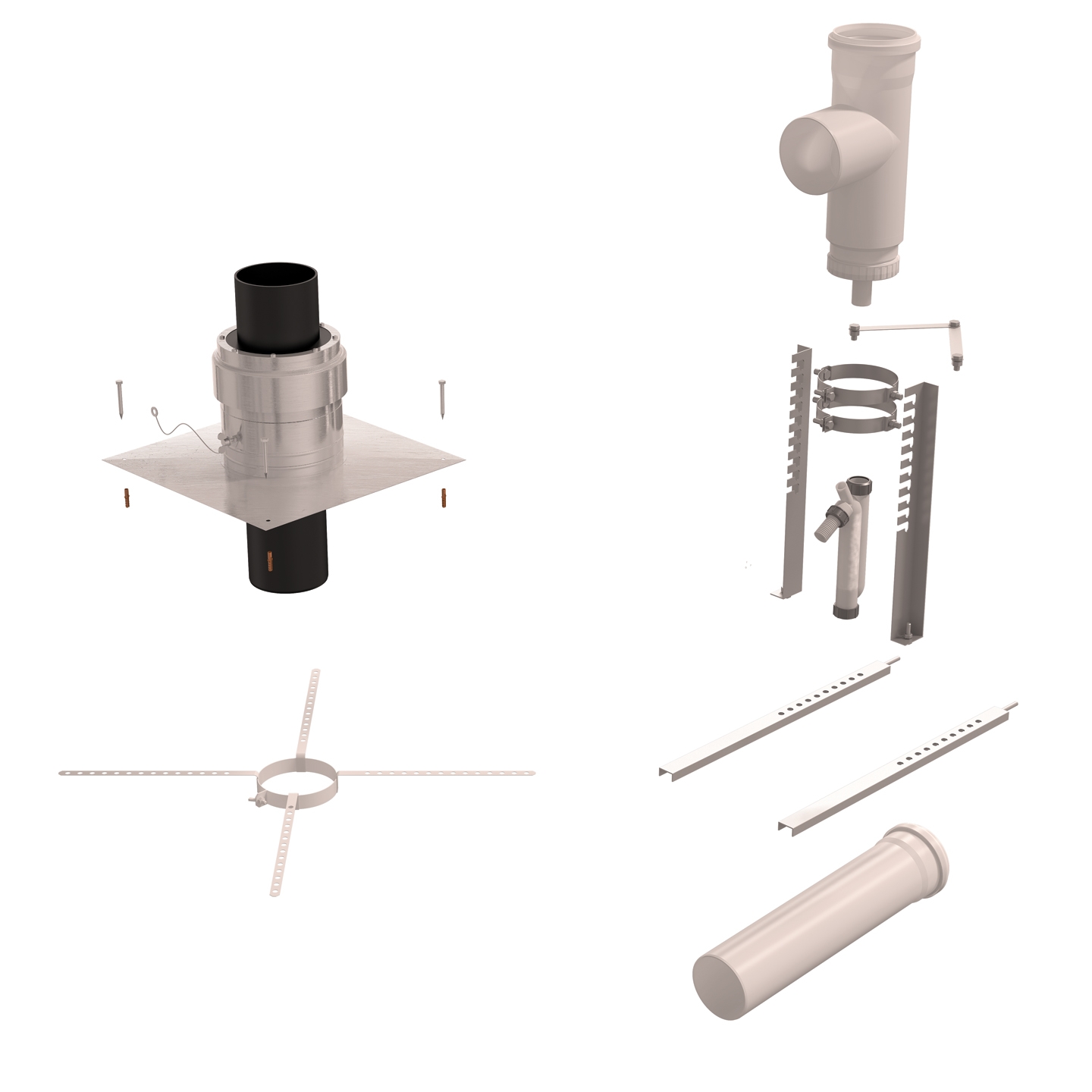 Kit mural flexible Chemilux B23 Ubbink