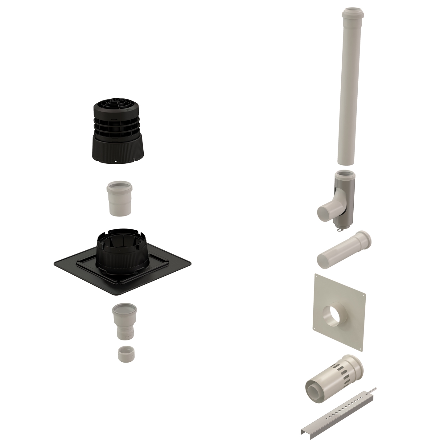 Kit Chemilux condensation B33 N°1 Ø60/100 Ubbink