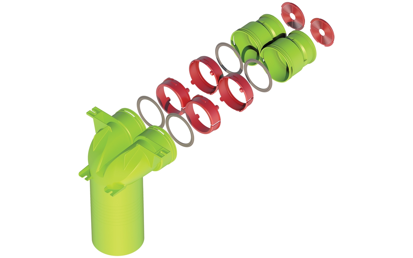 Kit té de raccordement Air Excellent AE48C Ubbink