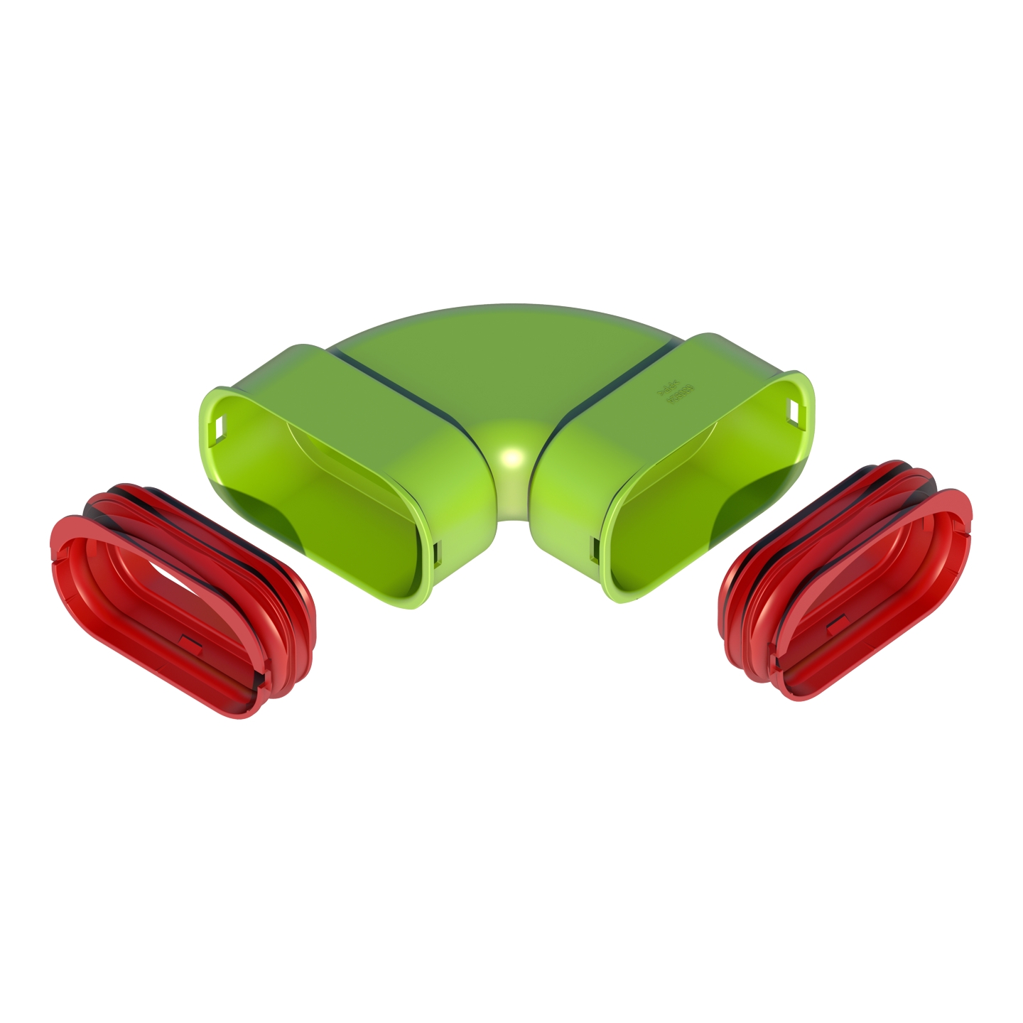 Kit coude horizontal Ubbink