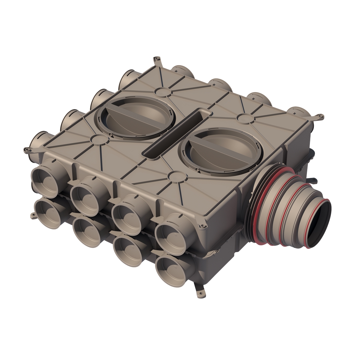 Caisson de distribution Air Excellent DB824 125-200 mm 24 piquages Ubbink