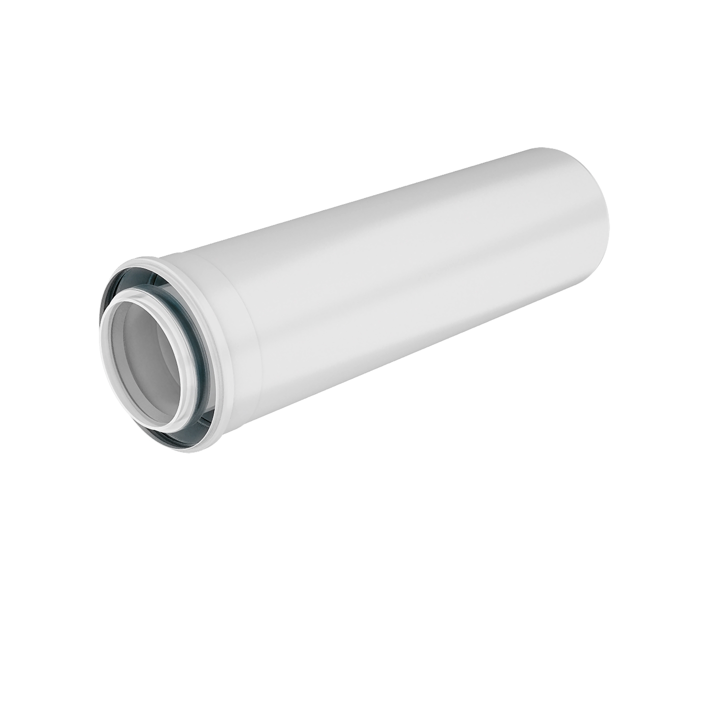  Conduit concentrique Ø 110/160 - Longueur 500 mm - Alu/PVC 