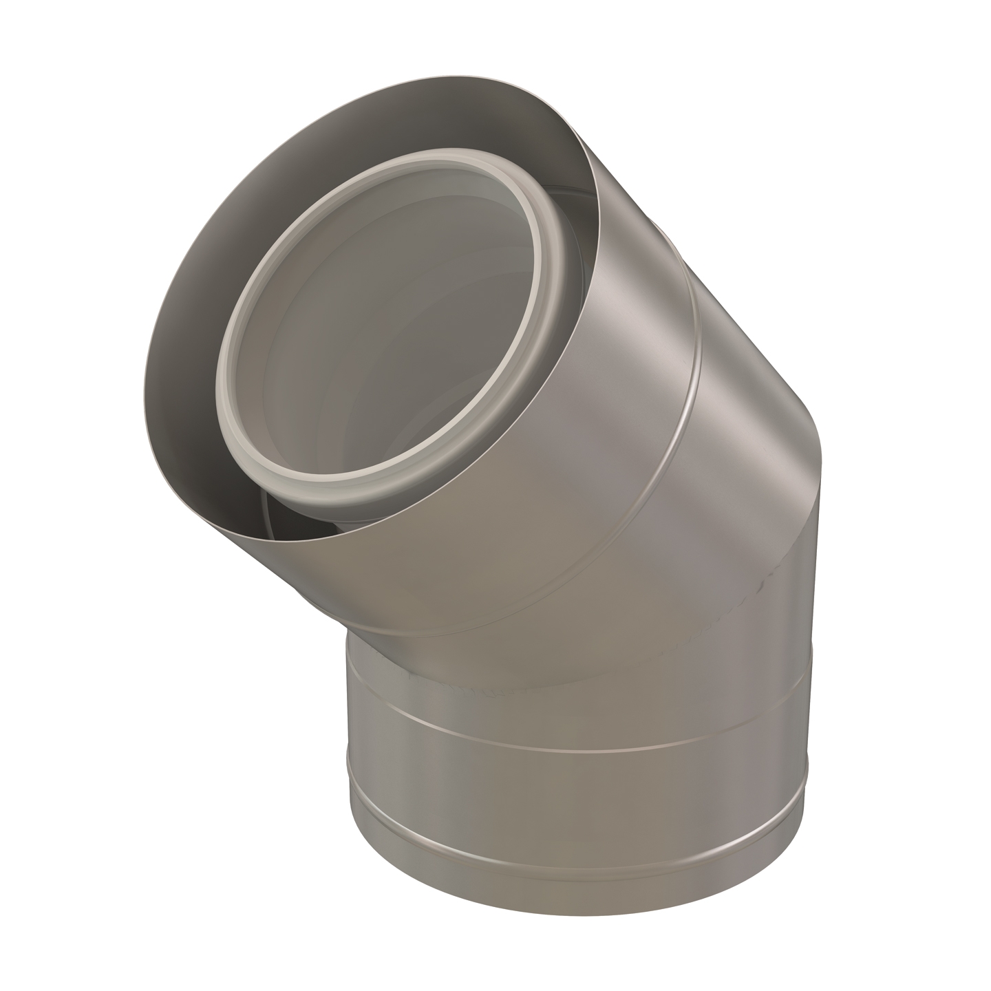Coude 45° Chemilux condensation extérieur Ubbink