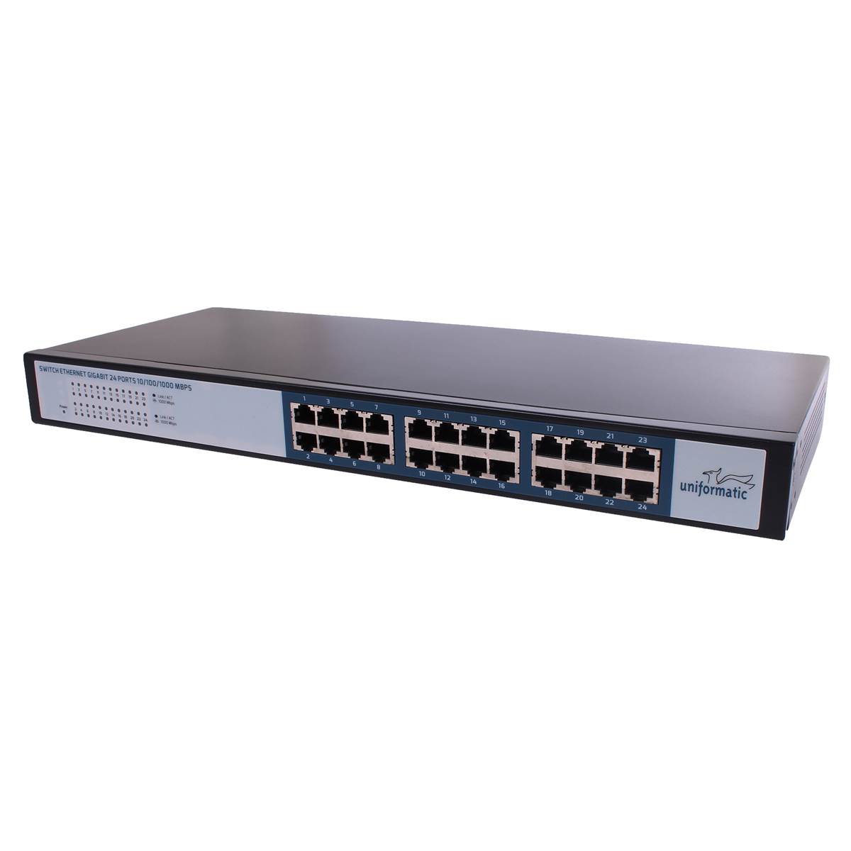 Switch Rackable 24 ports 10/100/1000 gigabit Uniformatic