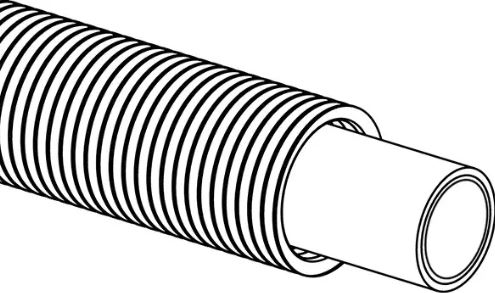 Tube multicouche pré-gainé Uni Pipe Plus rouge - Couronne Uponor