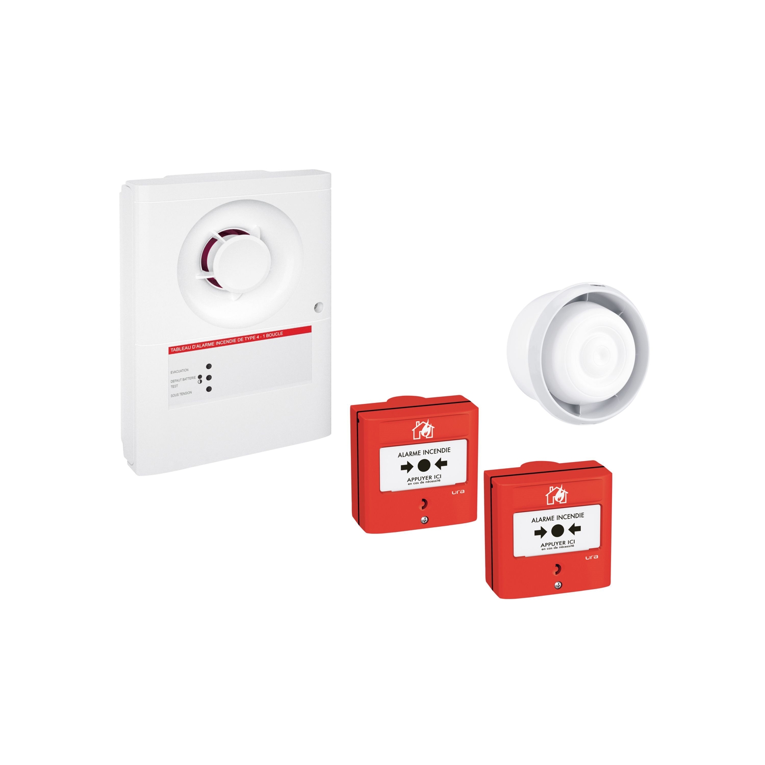 Kit alarme incendie Type 4 Ura
