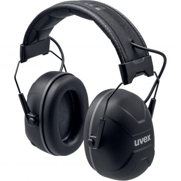Casque antibruit gris/noir communicant Axess One avec serre-tête SNR 31 dB Uvex