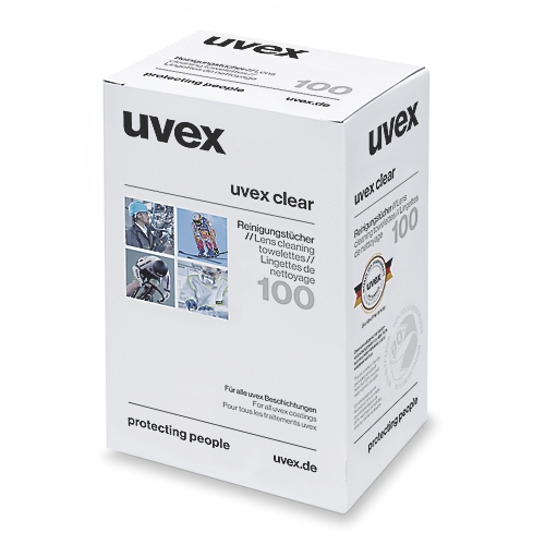 Lingettes nettoyantes pour lunettes de protection Uvex 