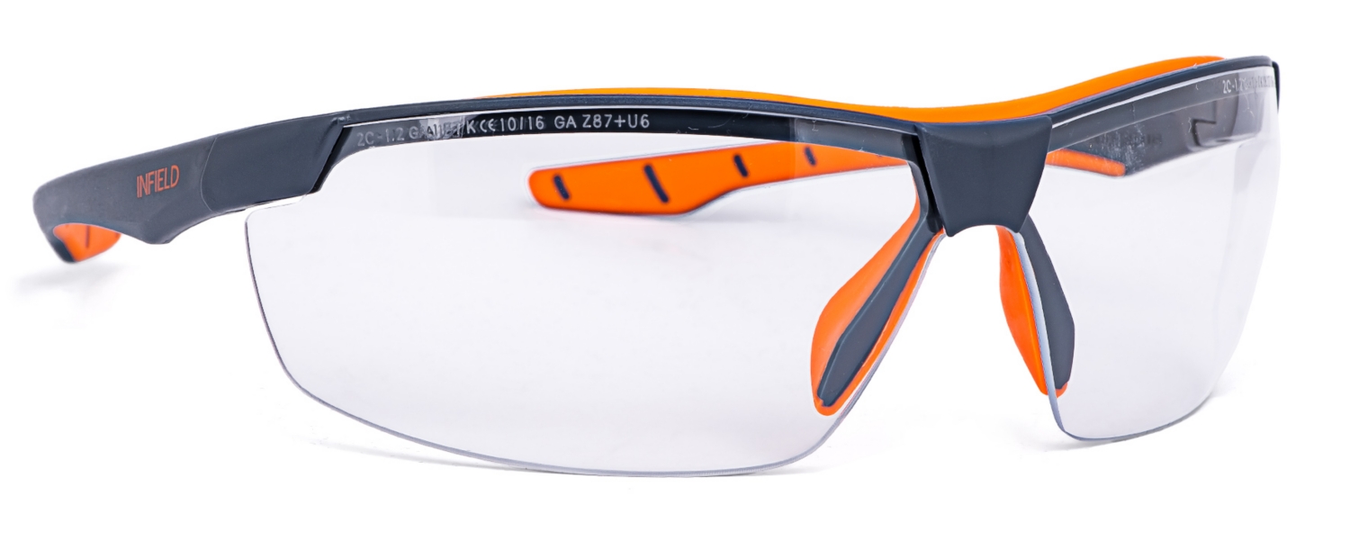 Lunettes Flexor Plus - Gris/orange Infield Safety