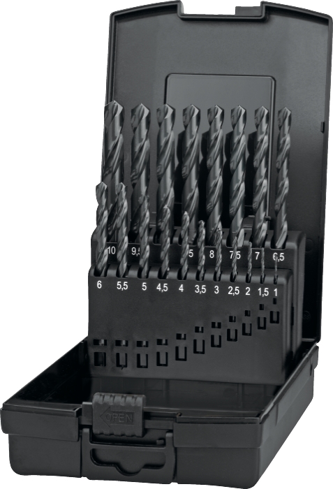 Foret HSS coffret 19130 cylindrique 1 - 13 International Tools