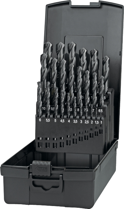 Foret HSS coffret 19130 cylindrique 1 - 13 International Tools