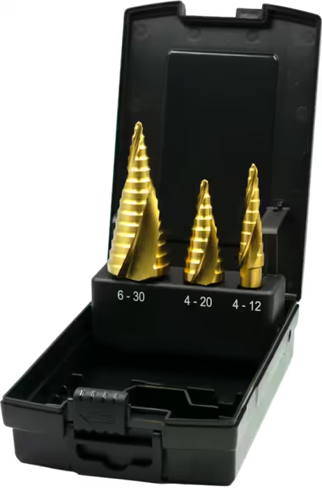 Coffret de forets étagés Ergo-Step HSS goujure hélicoïdale