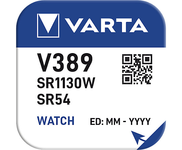 Pile bouton SR54 type V389 Varta