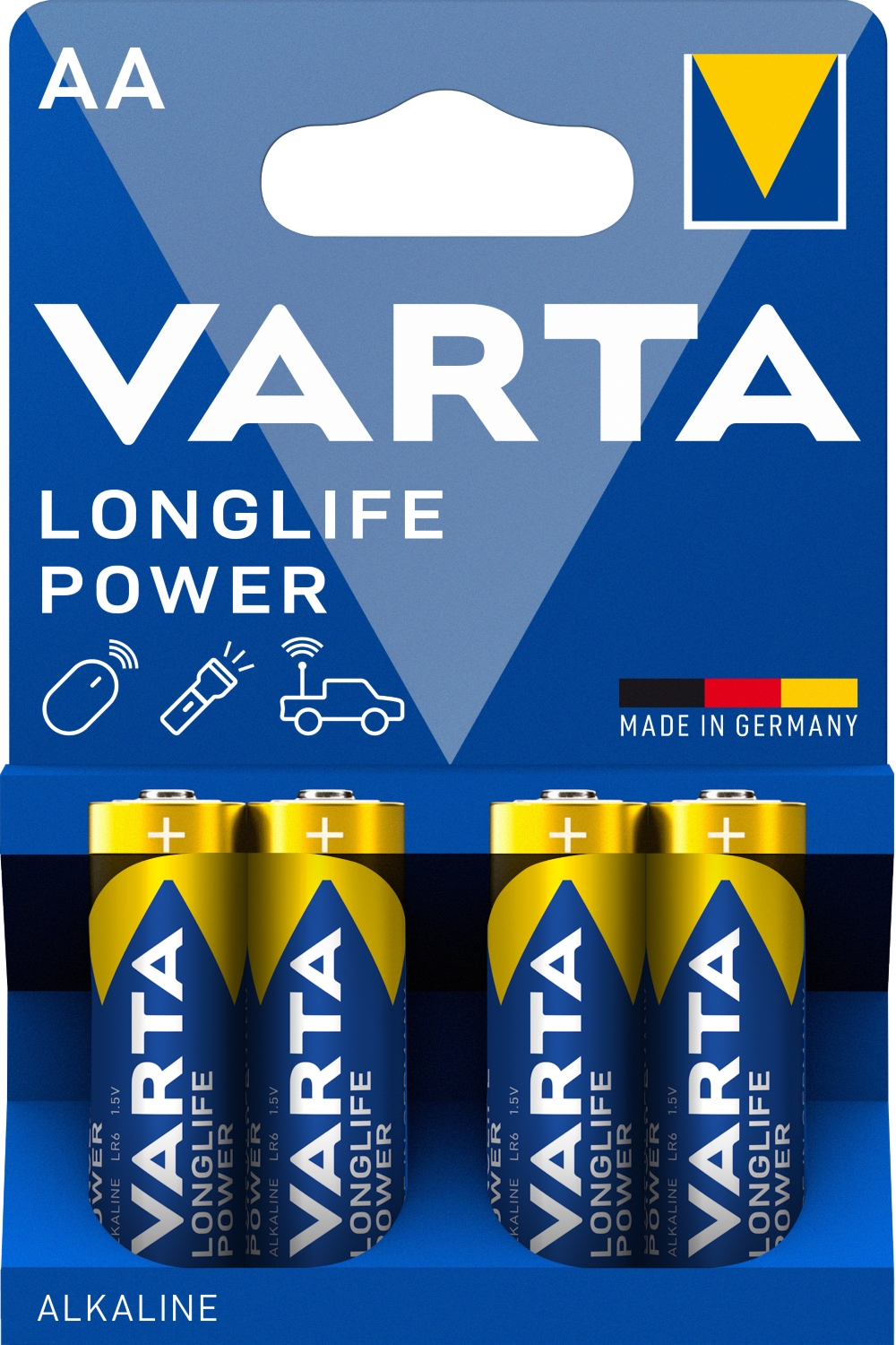 Pile alcaline Longlife Power LR06 AA (x4) Varta