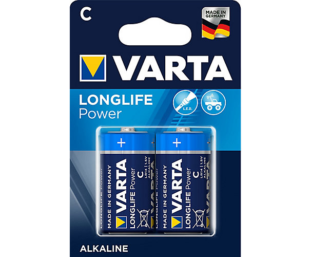 Pile alcaline LONGLIFE Power LR14/C (x2) Varta