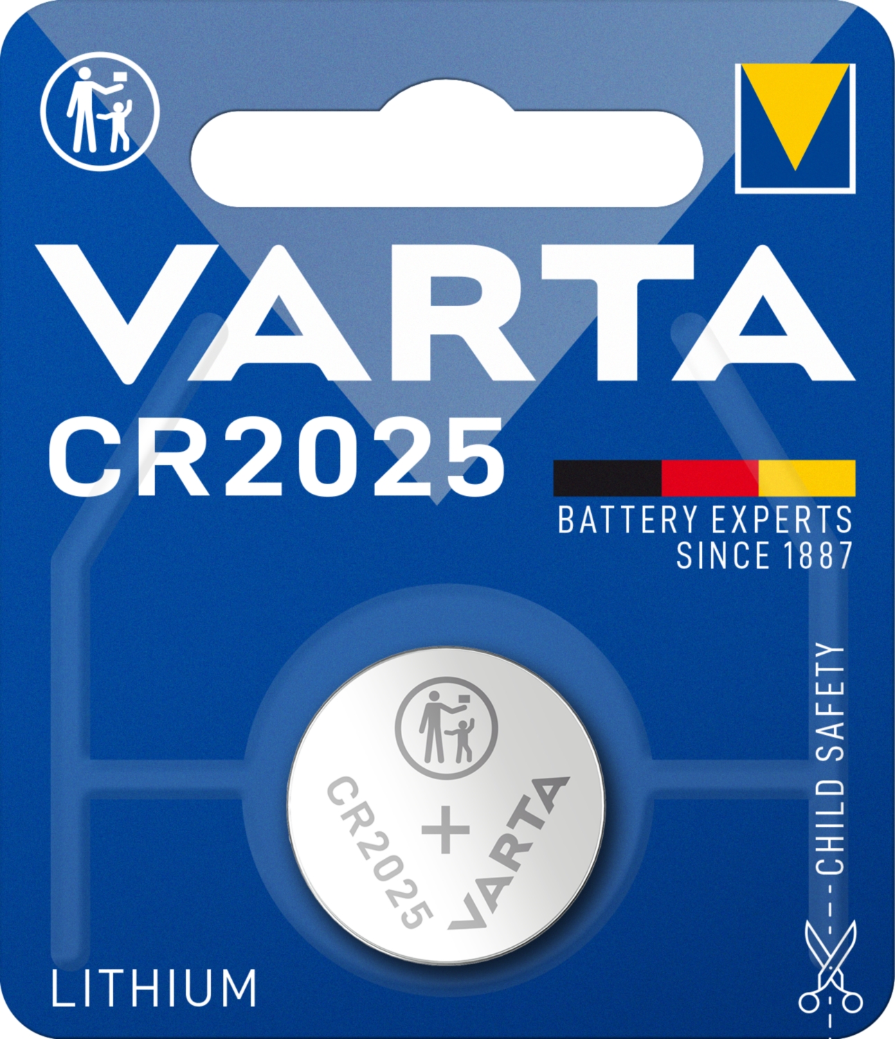 Pile bouton lithium CR2025 Varta