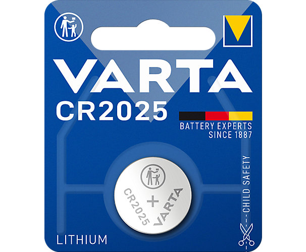 Pile bouton lithium CR2025 Varta