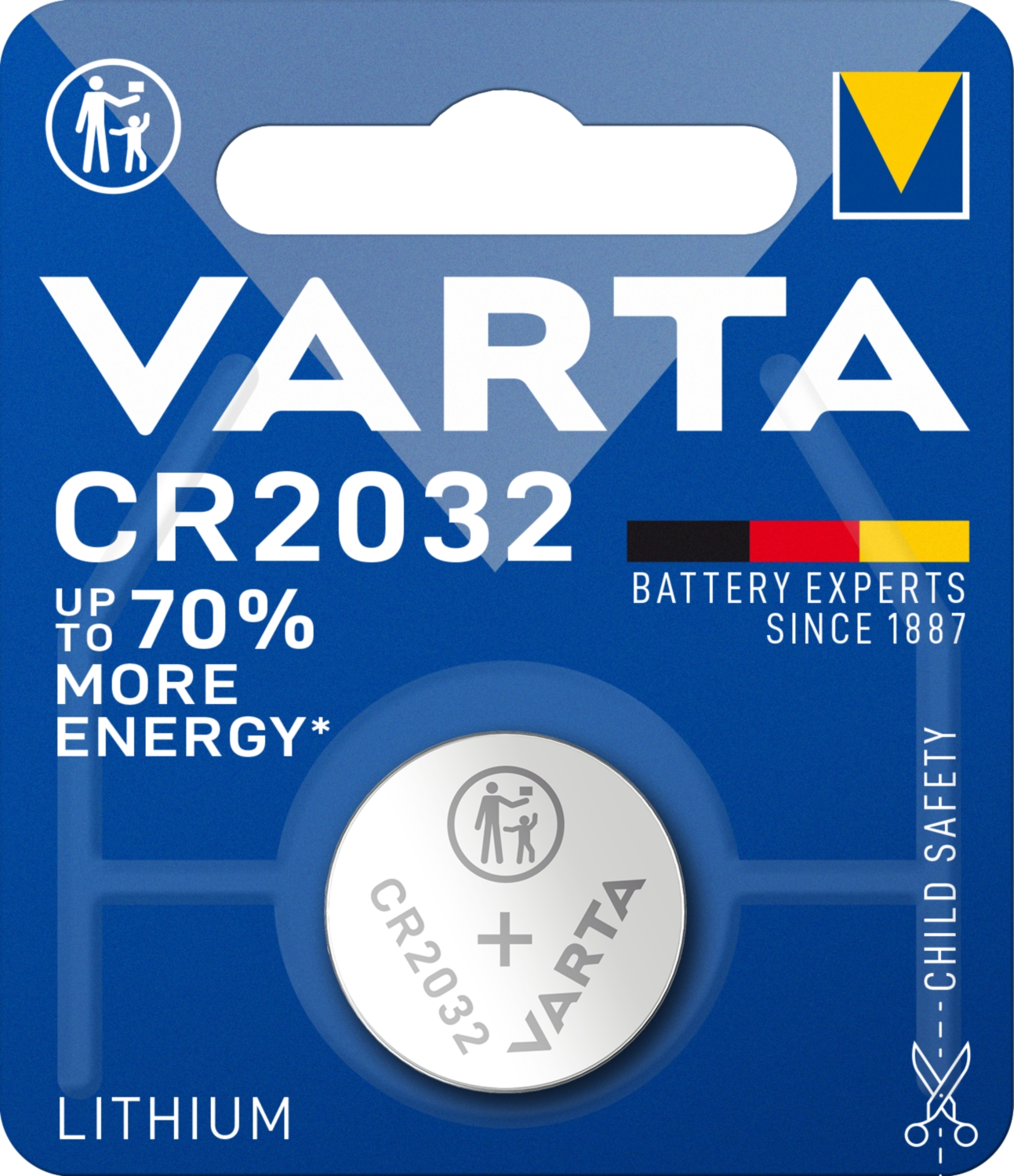 Pile bouton lithium CR2032 Varta