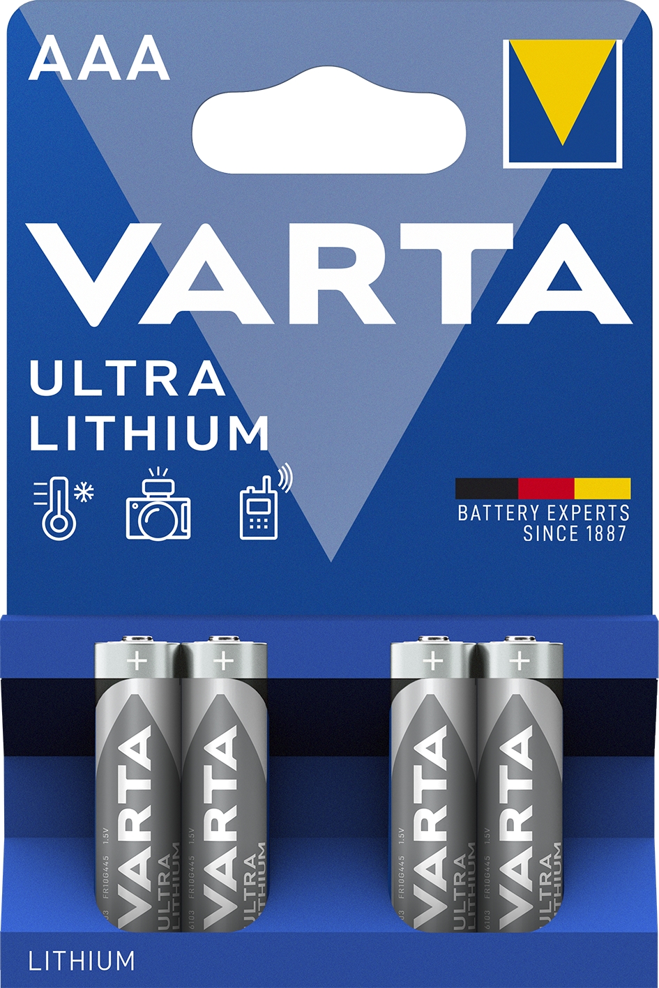 Pile lithium Ultra LR03 AAA (x4) Varta