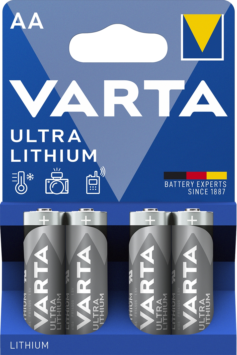 Pile lithium Ultra LR06 AA (x4) Varta